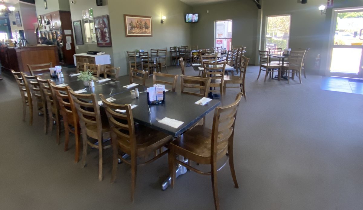 The Dooleys Capella bistro dining room